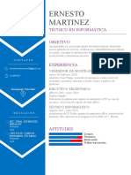 Ernesto Martinez: Técnico en Informática Objetivo