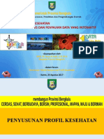 Teknis Penyusunan Profil Kesehatan 24 Agustus 2017