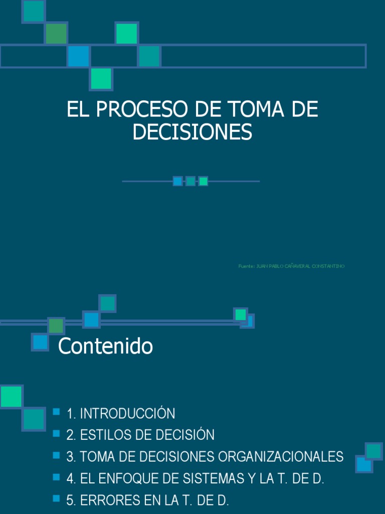 Proceso de Toma de Decisiones Efectivo | PDF | Toma de decisiones