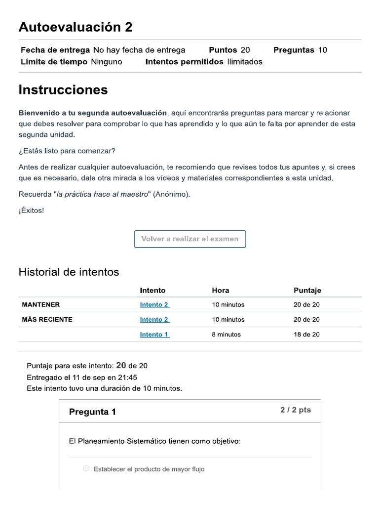 Autoevaluacion Semana 4 | PDF