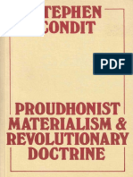 Proudhonist Materialism and Revolutionary Doctrine