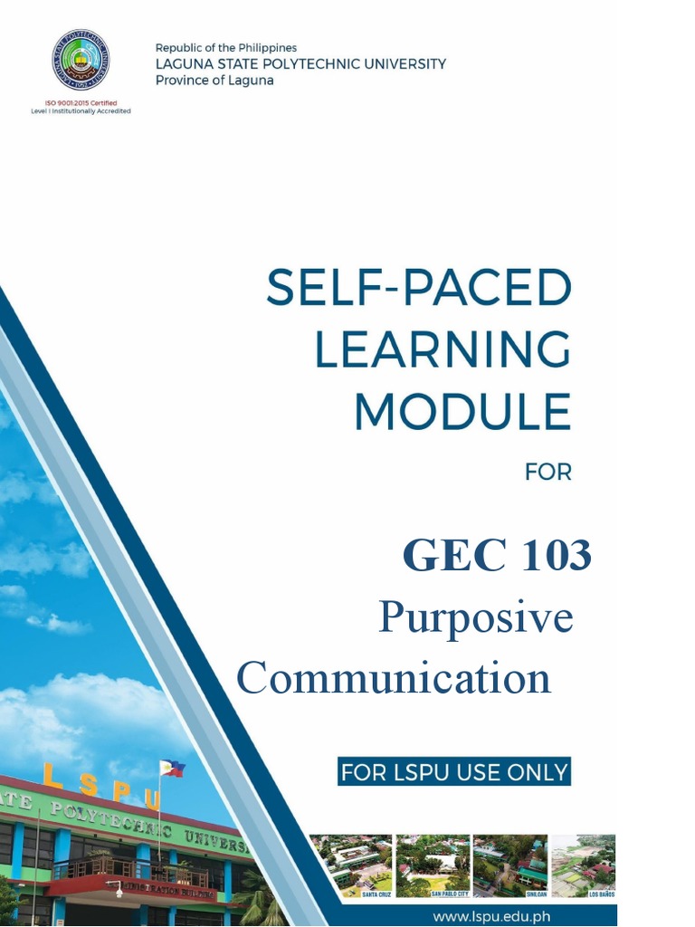GEC 103 - Module 1 Answers | PDF | Communication | Nonverbal Communication