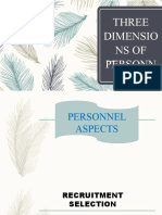 Three Dimensions of Personnel Management