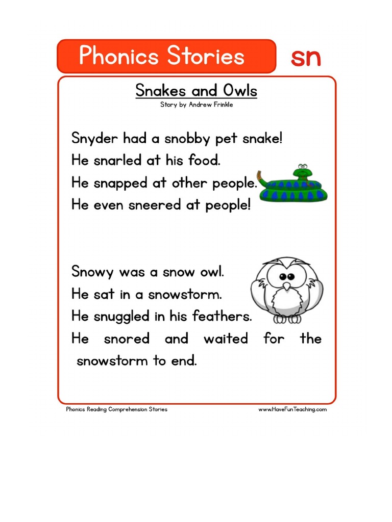 Sn Phonics Stories Flipbook By Fliphtml5 Pdf