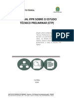 Manual IFPR Sobre o Estudo Técnico Preliminar ETP v. 30.07.2020