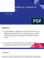 Social Identity and Intergroup Conflict