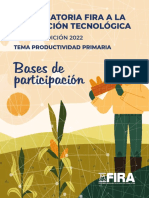 Convocatoria FIRA Innovación Tecnológica Productividad Primaria