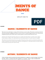 Pe 1ST Q Elements of Dance Group One