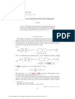 A Class of Infinite Sums and Integrals: L-Series. Some Associated Integrations Are Also Considered. A Small Number of