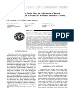 Variation in Mean Grain Size As Indicators of Beach Sediment Movement at Puri and Konark Beaches