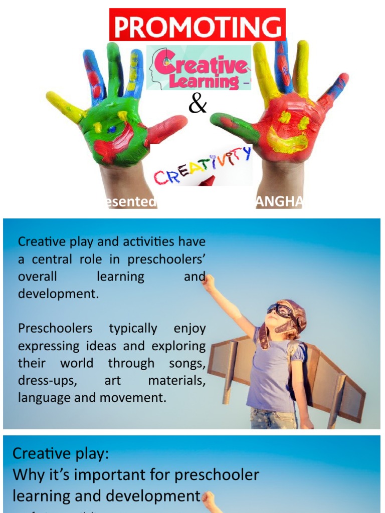 Promoting Creativity in Preschoolers | PDF | Creativity | Learning