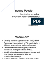 1 - Scope and Nature of HRM