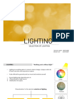 Environ Mental Science For Interiors - LIghting