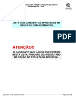 Concurso PM PE 2018 lista candidatos aprovados