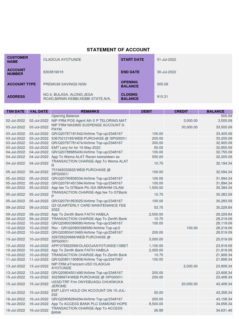 01 jul 2022 to 30 jul 2022 fcmb statement pdf debit card business