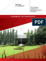 PGP Summer Internships 2018-20