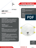 FT Air D801 Respirador Descartable - 20200201