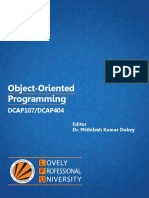 Dcap107 Dcap404 Object Oriented Programming