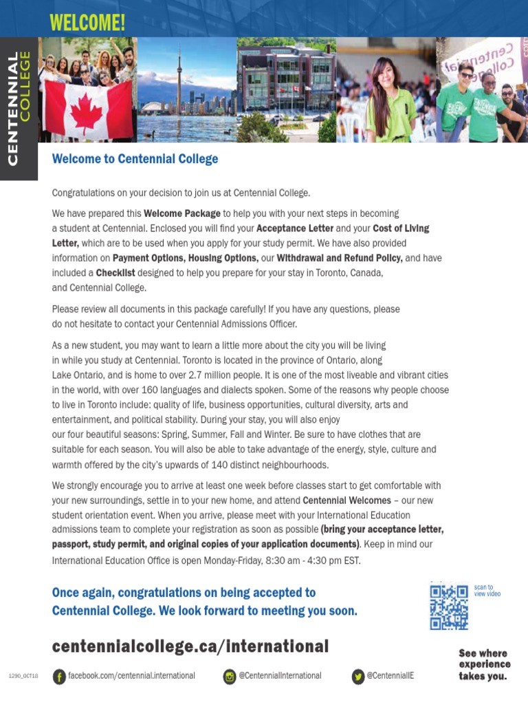 Welcome Package - For Acceptance Letter | PDF | Career & Growth ...