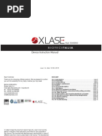 XLASE PLUS - STANDING Operative Manual - Rev1.4 - 120615