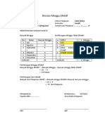 Rincian Minggu Efektif Genap