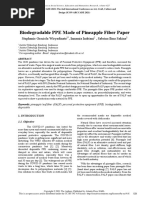 Biodegradable PPE Made of Pineapple Fiber Paper: Stephanie Graciela Wiryadinata, Innamia Indriani, Sabrina Ilma Sakina