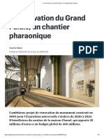 La Rénovation Du Grand Palais Un Chantier Pharaonique Sophie Rahal Publié Le 13.02.18 Mis À Jour Le 08.12.20