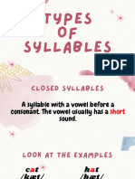 Types of Syllables