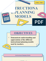 Instructional Planning Models
