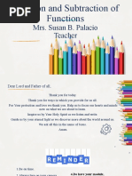 Addition and Subtraction of Functions FINAL
