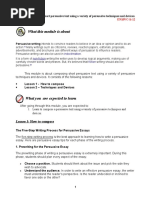 EN10VC-Ii-12 Compose A Short Persuasive Text Using A Variety of Persuasive Techniques and Devices