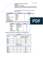 Sistema Internacional de Unidades - Factores de Conversión.