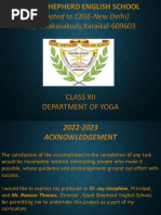 Class 12 Yoga Project File | PDF | Hatha Yoga | Yoga
