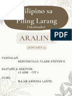 Aralin 3 - January 25