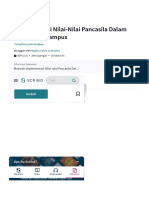 Implementasi Nilai-Nilai Pancasila Dalam Kehidupan Kampus - PDF