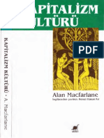 Alan Macfarlane - Kapitalizm Kültürü - Ayrıntı Yay-1993-Cs