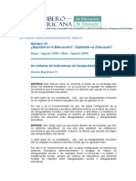 La Revista Iberoamericana de Educación Es Una Publicación Monográfica Cuatrimestral Editada Por La Organización de Estados Iberoamericanos