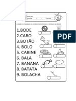 Atividades para o !a