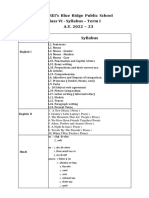 I Term Syllabus Timetable VI Brps