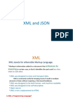 XML and JSON