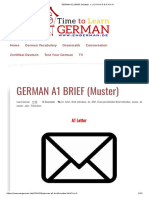 GERMAN A1 BRIEF (Muster) L E A R N G E R M A N