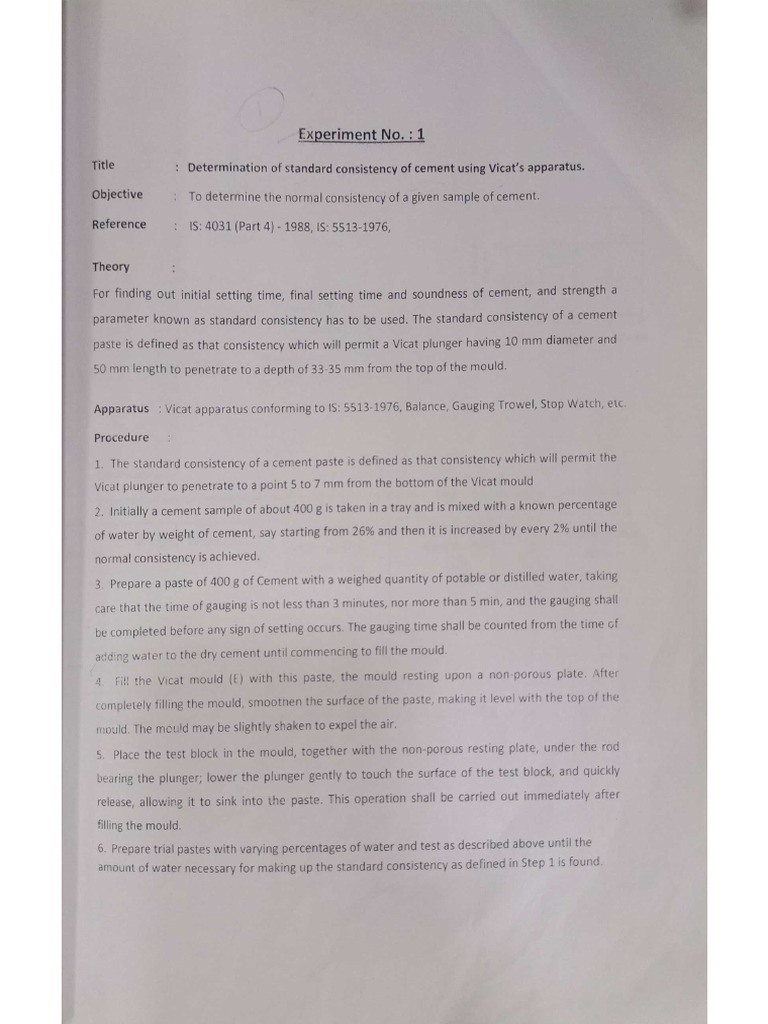 Concrete Lab Manual PDF