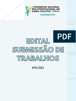 Edital Submissão de Trabalhos Iconmusco