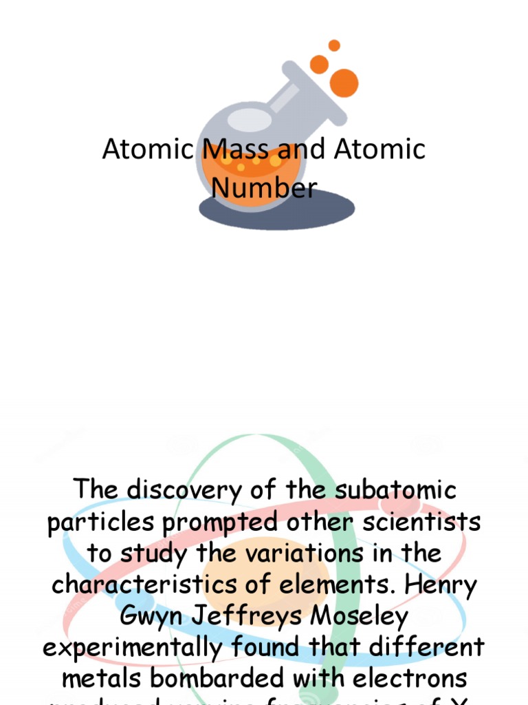 Atomic Mass And Atomic Number Pdf Atoms Chemical Elements