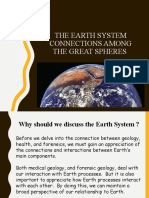 The Earth System Connections Among The Great Spheres