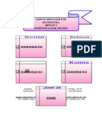 Jadwal Pembelajaran