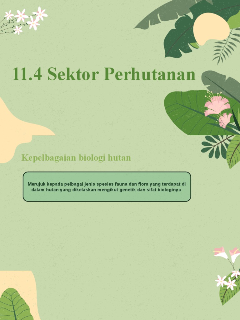 11 4 Sektor Perhutanan Pdf