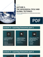3 - Tectonics - Learning Outcomes and Reading
