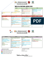 Calendario Pje 2022