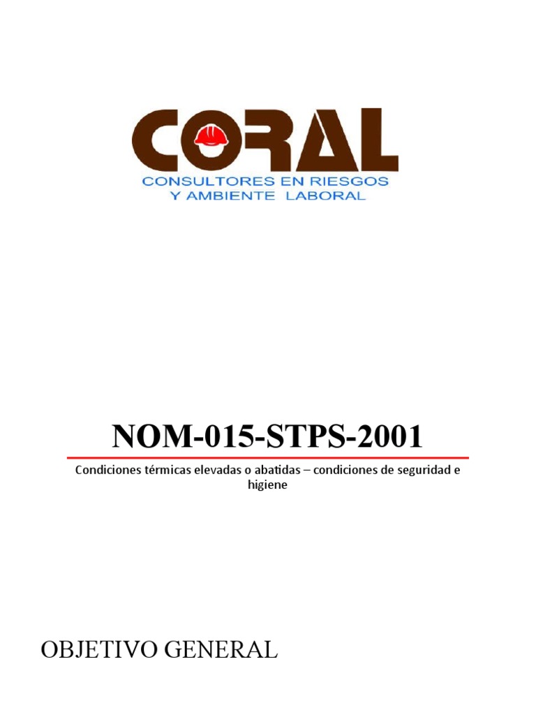 Nom 015 STPS 2001 | Descargar gratis PDF | Termodinámica | Física ...